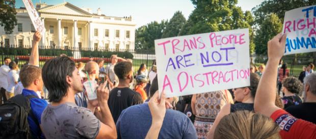 Protest Trans Military Ban, White House, Washington, DC USA - Ted Eytan via Wikimedia Protest Trans Military Ban, White House, Washington, DC USA - Ted Eytan via Wikimedia