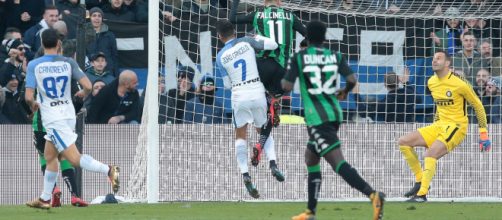 Sassuolo-Inter, il goal di Falcinelli