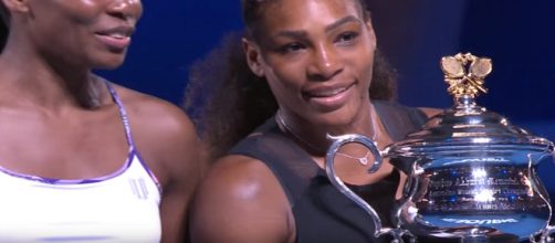 Serena Williams her her sister Venus. [Photo via Australian Open TV channel on YouTube]