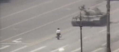 1989: Tiananmen Square protests- (Image Credit: CNN YouTube Cap)