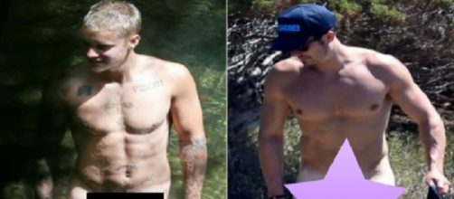 Justin Bieber e Orlando Bloom flagrados nus (site ego)