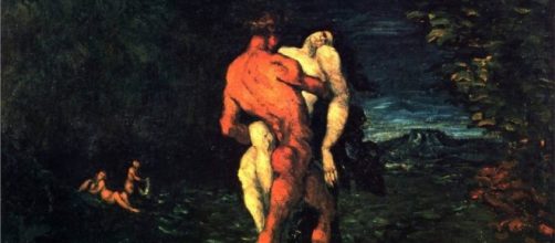 “The Abduction” 1867 by Paul Cezanne public domain
