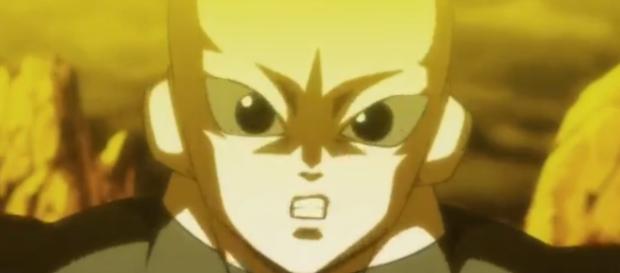 Jiren sorprendido por el ataque de Vegeta Jiren sorprendido por el ataque de Vegeta
