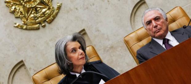Presidente Michel Temer tem relações estremecidas com a presidente do STF, ministra Cármen Lúcia Presidente Michel Temer tem relações estremecidas com a presidente do STF, ministra Cármen Lúcia