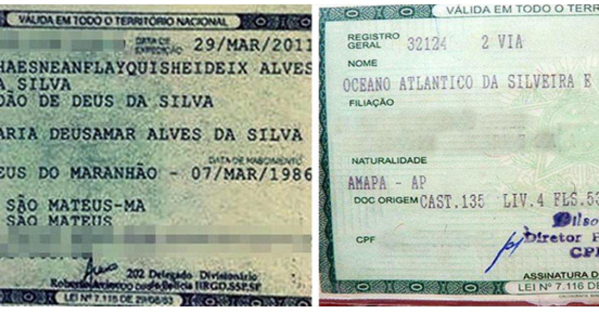 11 nomes inusitados e muito engraçados registrados em cartórios brasileiros