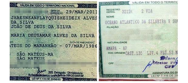 Alguns nomes são totalmente bizarros Alguns nomes são totalmente bizarros