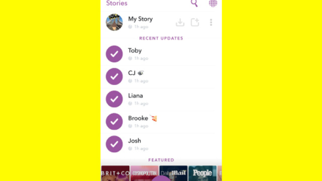 Snapchat : des Stories sur le web ?