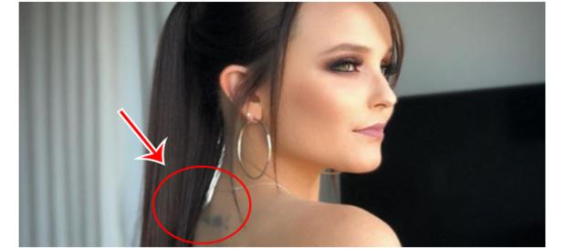 A atriz conseguiu autorização para sua primeira tatuagem A atriz conseguiu autorização para sua primeira tatuagem