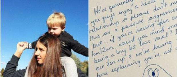 A mãe mandou bem na carta para os vizinhos A mãe mandou bem na carta para os vizinhos
