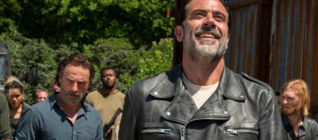 Negan e Rick em ''The Walking Dead'' Negan e Rick em ''The Walking Dead''