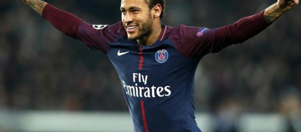 Neymar celebrando tras una conquista Neymar celebrando tras una conquista