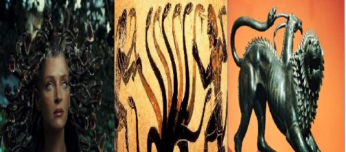 Medusa, Hidra e Quimera são monstros horríveis na mitologia grega