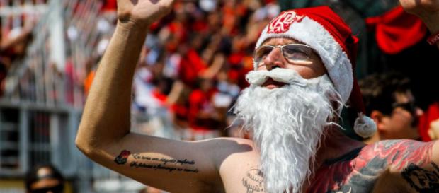Papai Noel do Flamengo na torcida Papai Noel do Flamengo na torcida