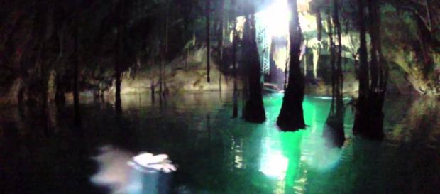 Cenote underground swimming is a hidden Mexican treasure.(Image via Yucatan Cenote Youtube screencap). Cenote underground swimming is a hidden Mexican treasure.(Image via Yucatan Cenote Youtube screencap).