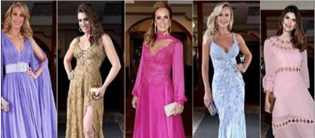 Famosas se destacaram no casamento de Ticiane Pinheiro. Famosas se destacaram no casamento de Ticiane Pinheiro.