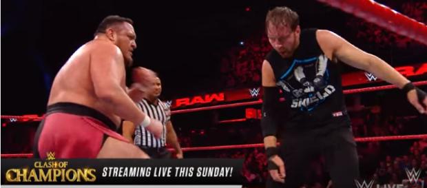 Dean Ambrose vs. Samoa Joe: Raw, Dec. 11,- Image credit - WWE | YouTube Dean Ambrose vs. Samoa Joe: Raw, Dec. 11,- Image credit - WWE | YouTube
