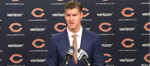 GM Ryan Pace addressed the media after the firing of John Fox. - [image - Chicago Bears / Youtube screencap]