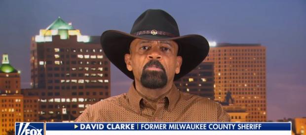 David Clarke on Fox News, via YouTube David Clarke on Fox News, via YouTube
