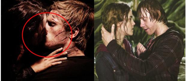 Eles não gostaram nem um pouco do beijo (Fotos/Reprodução). Eles não gostaram nem um pouco do beijo (Fotos/Reprodução).