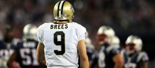 Drew Brees and the Saints face the Falcons Thursday night. [Image credit New Orleans Saints/YouTube]