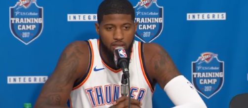 The trade buzz surrounding OKC Thunder star Paul George is still alive. – [image credit: Ximo Pierto/Youtube]