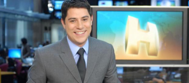 Evaristo Costa quando trabalhava na Globo Evaristo Costa quando trabalhava na Globo