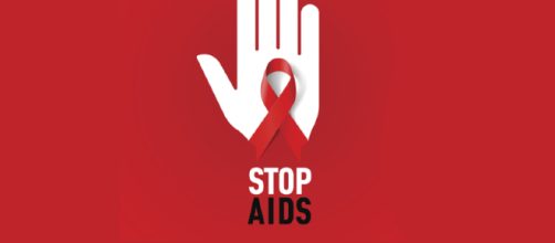 Logo campagna di sensibilizzazione contro l'AIDS. Foto da Internet.