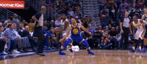 The Golden State Warriors will miss Stephen Curry for two weeks due to an injury. (Image Credit: MLG Highlights/YouTube screencap)