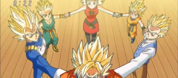 Cinco Super Saiyans invocan al SS Dios Cinco Super Saiyans invocan al SS Dios