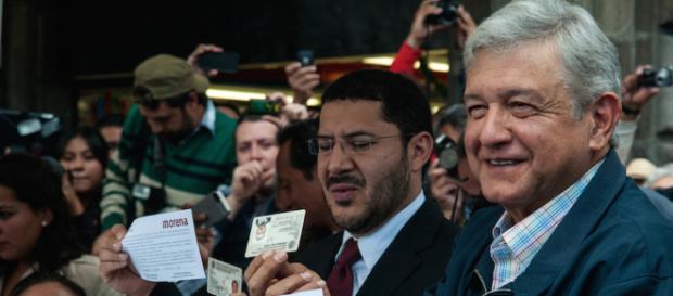 El candidato de MORENA Andrés López Obrador El candidato de MORENA Andrés López Obrador