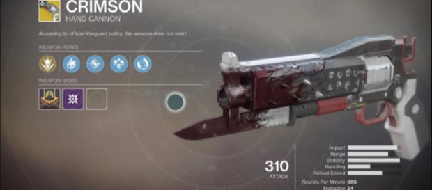 'Destiny 2's' new weapon dubbed as Crimson Image credit - YouTube/Rifle Gaming 'Destiny 2's' new weapon dubbed as Crimson Image credit - YouTube/Rifle Gaming