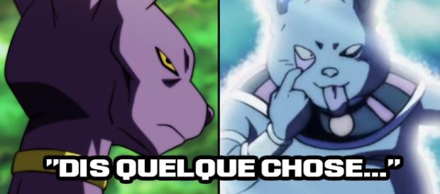 "Dis quelque chose..." Les derniers mots de Beerus à son frère Champa. "Dis quelque chose..." Les derniers mots de Beerus à son frère Champa.