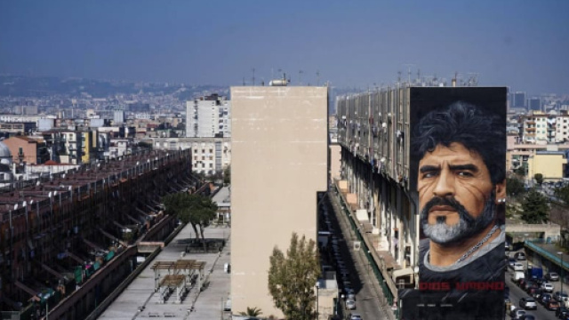 Murales di Maradona a San Giovanni a Teduccio |FOTO - napolitoday.it