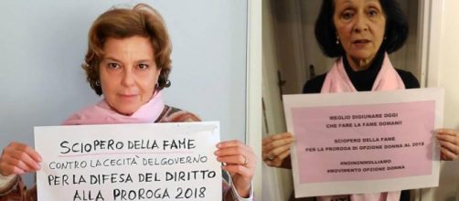 Pensioni Opzione donna, ultime novità: sciopero della fame per proroga 2018