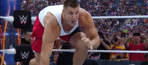 Will Rob Gronkowski show up at the Royal Rumble in 2018? - [Image via WWE/YouTube screencap]