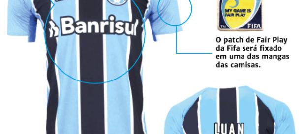 Camisa do Grêmio para o Mundial (Foto: GauchaZH) Camisa do Grêmio para o Mundial (Foto: GauchaZH)
