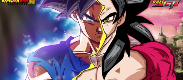 Goku Ultra Instinto y Goku SS4 Goku Ultra Instinto y Goku SS4