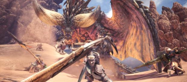 Hunters take on Nergigante (via Twitter - @monsterhunter) Hunters take on Nergigante (via Twitter - @monsterhunter)