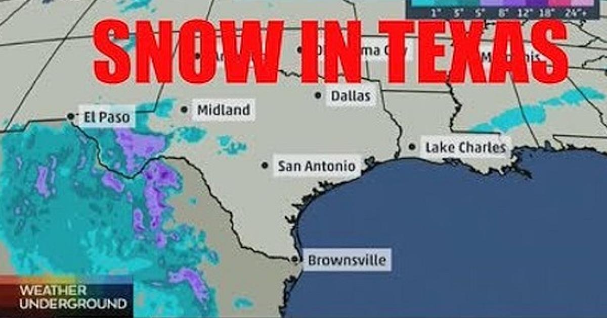 Texas gets snow in some areas for the first time in over 30 years