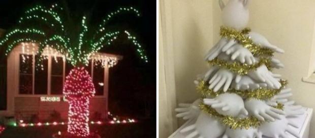 Às vezes, a decoração de Natal dá muito errado. Foto: Reprodução. Às vezes, a decoração de Natal dá muito errado. Foto: Reprodução.