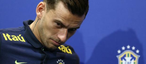 Atleta em uma atuação pela seleção Atleta em uma atuação pela seleção