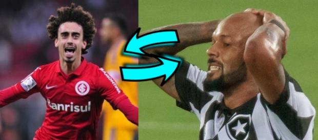 Internacional próximo de troca com o Botafogo (Bruno Silva e Valvidia) Internacional próximo de troca com o Botafogo (Bruno Silva e Valvidia)