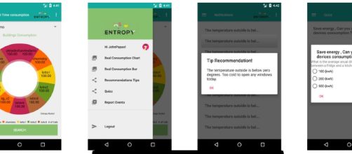 Entropy mobile app for behavioural change