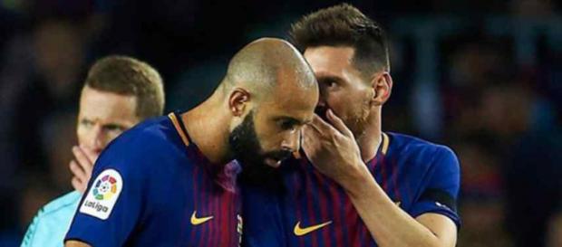 Leo Messi é muito amigo de Mascherano Leo Messi é muito amigo de Mascherano
