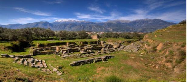 Ruínas da antiga Esparta na Grécia Ruínas da antiga Esparta na Grécia