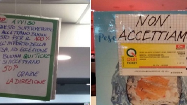 Sempre pi&ugrave; commercianti rifiutano i buoni pasto. Foto UGL