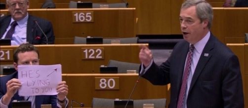 I had a 'screw it moment', says Europe MP who held sign up behind ... - scmp.com