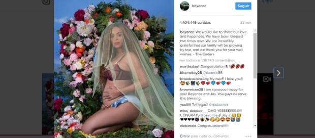 Beyoncé está grávida de gêmeos Beyoncé está grávida de gêmeos