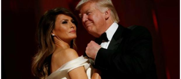 Donald Trump com a esposa Melania Donald Trump com a esposa Melania