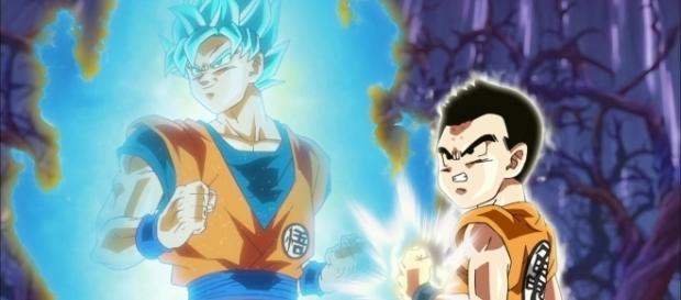 Goku y Krilin en el episodio 76. Goku y Krilin en el episodio 76.